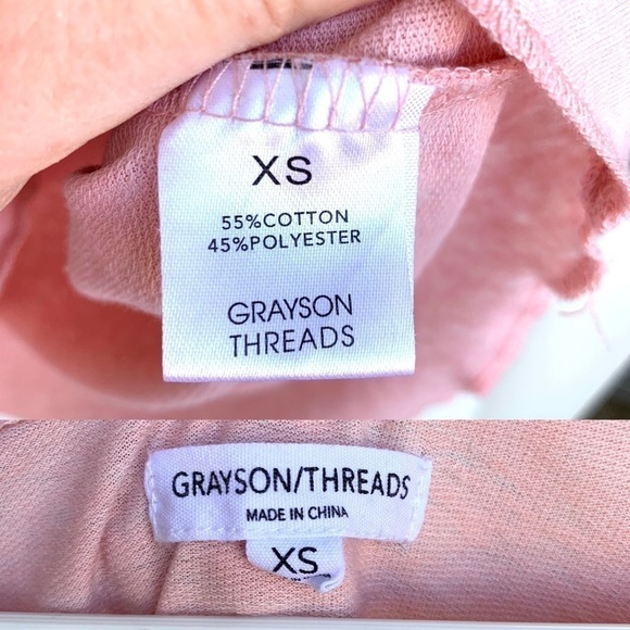 Grayson Threads Pink Blush Rose The Day Away Graphic T-Shirt Size Extra Small - Picture 12 of 15